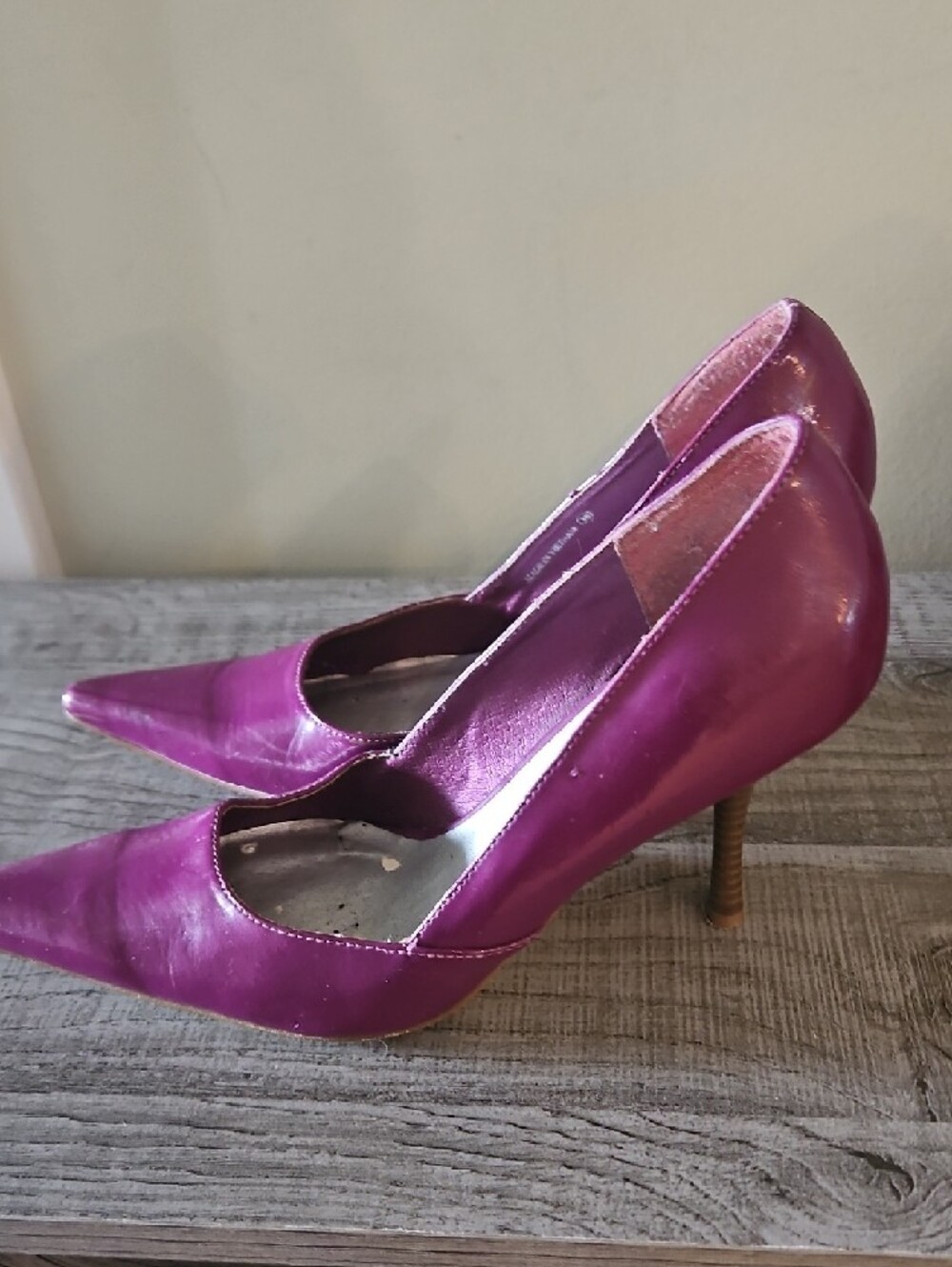 Call It Spring Magenta Pointed Toe Pumps - Picture 2 of 6
